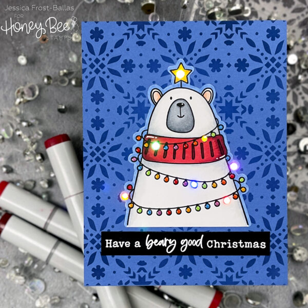 Light Up Polar Bear Card