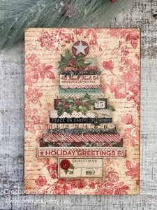 Mixed Media Christmas Tree Wall Hanging