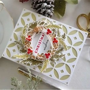 Layered Christmas Wreath Card