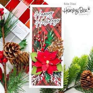 Botanical Slimline Holiday Card