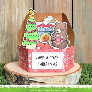 Cozy Bears Christmas Platform Pop Up Card