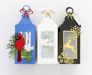 Pop Up Christmas Lantern Cards