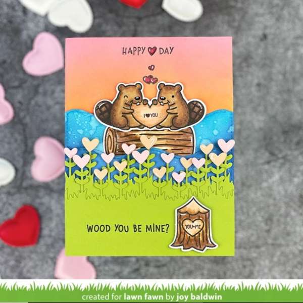 Cute Beavers Valentine's Day Card