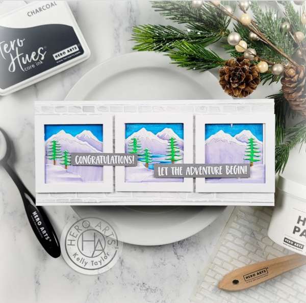 Congrats Outdoor Window Scene Card