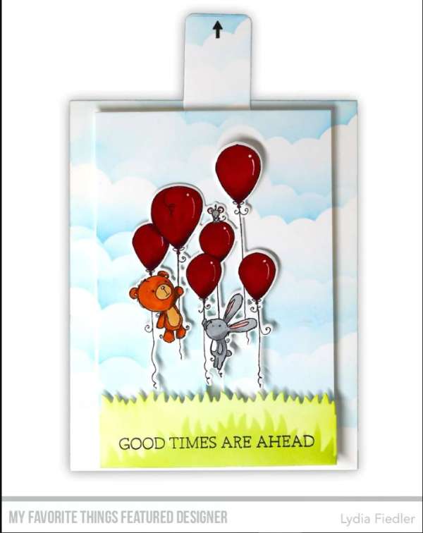 Interactive Floating Balloons Card