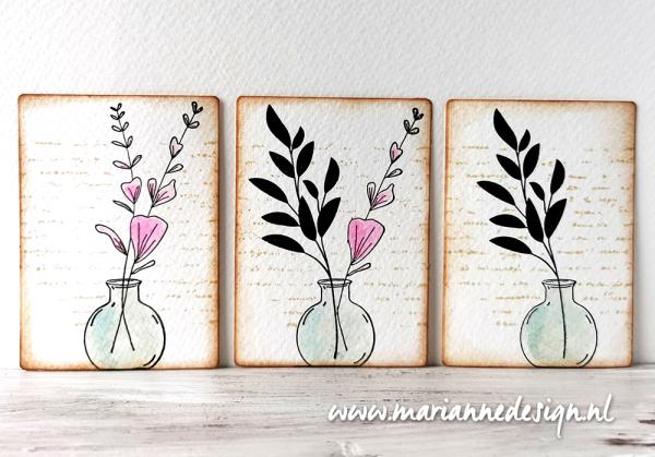 10 Stamped Floral Cards for Spring