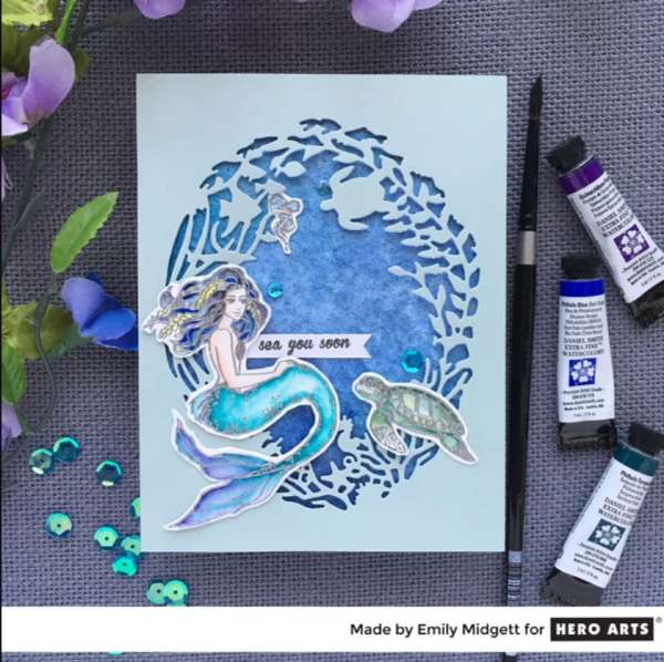 15+ Stamped Mermaid Card Ideas for Mer-May