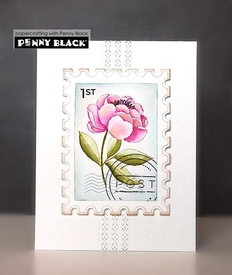 Floral Postage Stamp Cards with Tips for Mass Producing