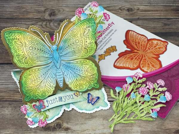 17 Handmade Butterfly Card Ideas using Stamps, Stencils and Dies