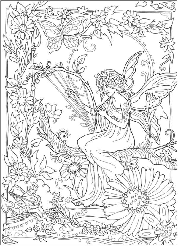 6 FREE Magical Fairy Coloring Pages – Stamping