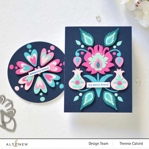 12 Handmade Cards with Dark Backgrounds Using Stamps and Dies