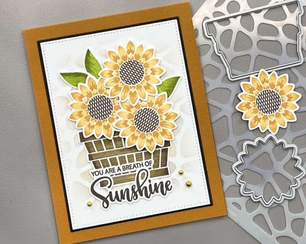 12 Handmade Sunflower Card Ideas with Stamps and Dies