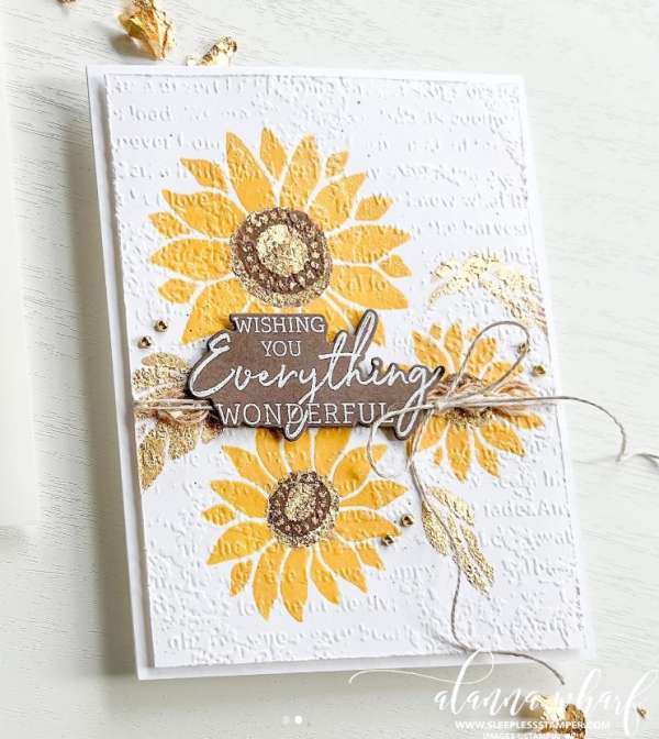 12 Handmade Sunflower Card Ideas with Stamps and Dies