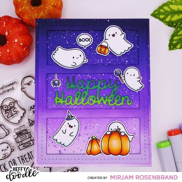 12 Handmade Halloween Cards featuring Ghosts