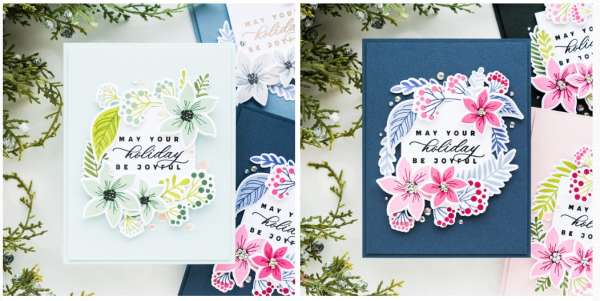 Non-Traditional Color Combos for Christmas Cards