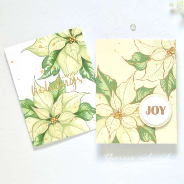 12 Holiday Poinsettia Card Ideas