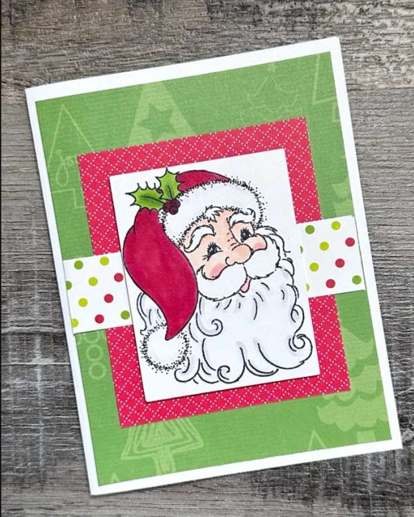 12 Handmade Santa Christmas Card Ideas