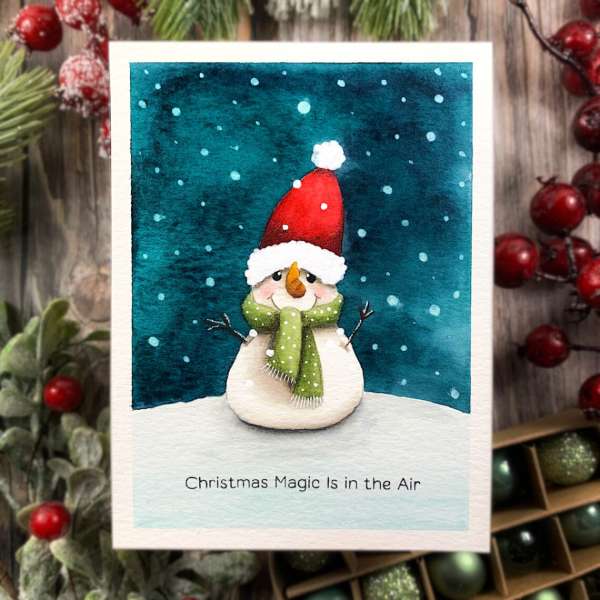 12 Snowman Holiday and Christmas Card Ideas