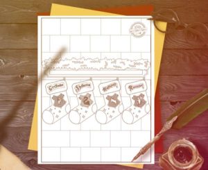 3 FREE Harry Potter Christmas Coloring Pages