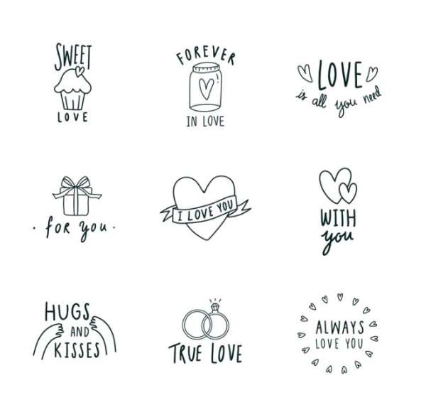 9 FREE Digital Stamps for Valentine's Day