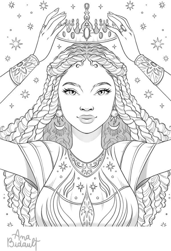 5 FREE Romantasy Coloring Pages