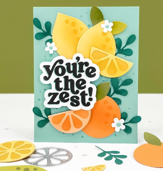 12 Fruity Handmade Card Ideas using Stamps and Dies