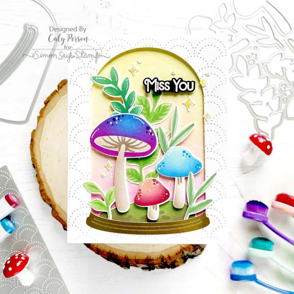 12 Mushroom Card Ideas with Stamps, Stencils and Dies