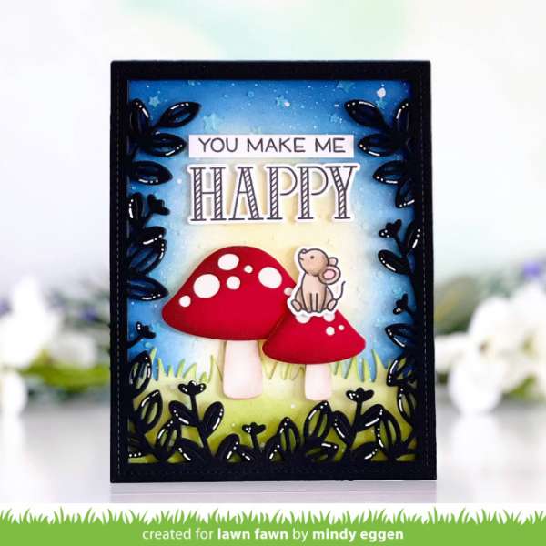 12 Mushroom Card Ideas with Stamps, Stencils and Dies