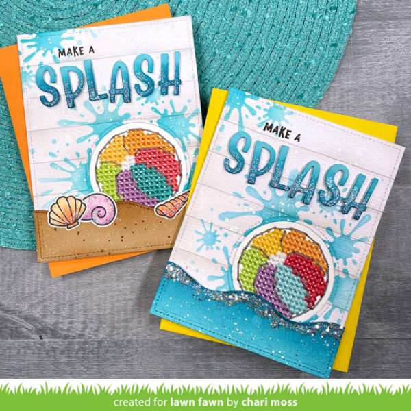 Stitched Beach Ball Summer Cards