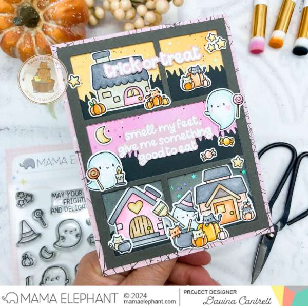 13 Cute Handmade Halloween Card Ideas with Stamps and Dies