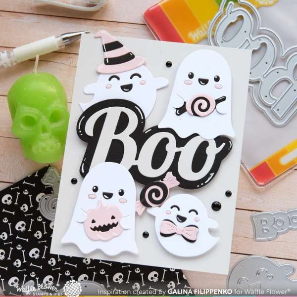 13 Cute Handmade Halloween Card Ideas with Stamps and Dies