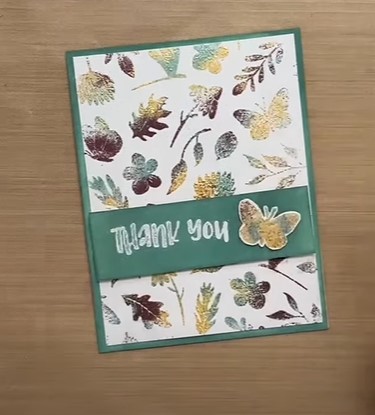 "Painting" with Embossing Powders for a Fall Card