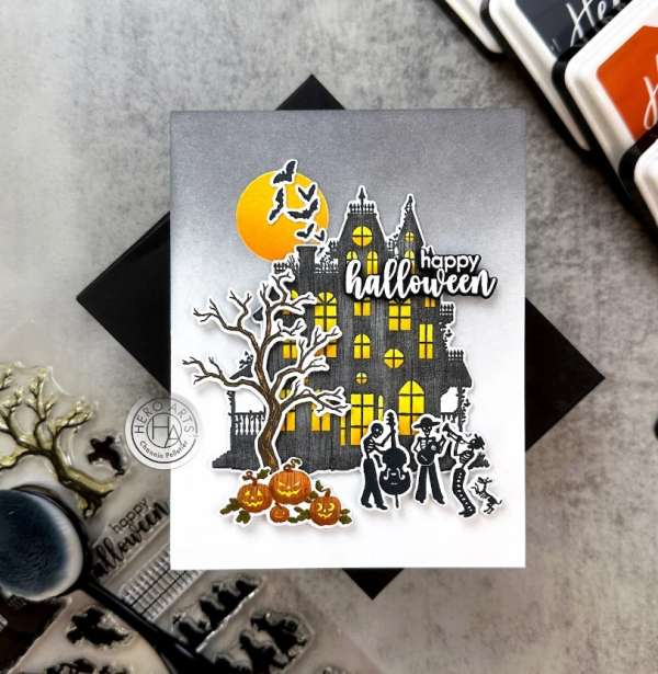 12 Dark and Spooky Halloween Cards with Stamps and Dies