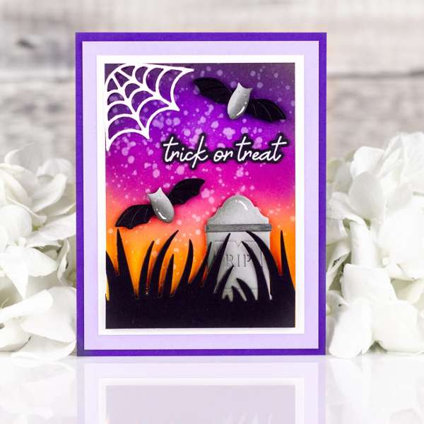 12 Dark and Spooky Halloween Cards with Stamps and Dies