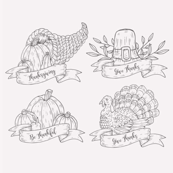 4 FREE Thanksgiving Digital Stamps