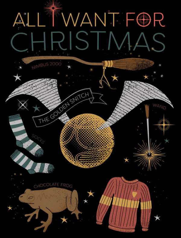 19 FREE Printable Harry Potter Christmas Cards