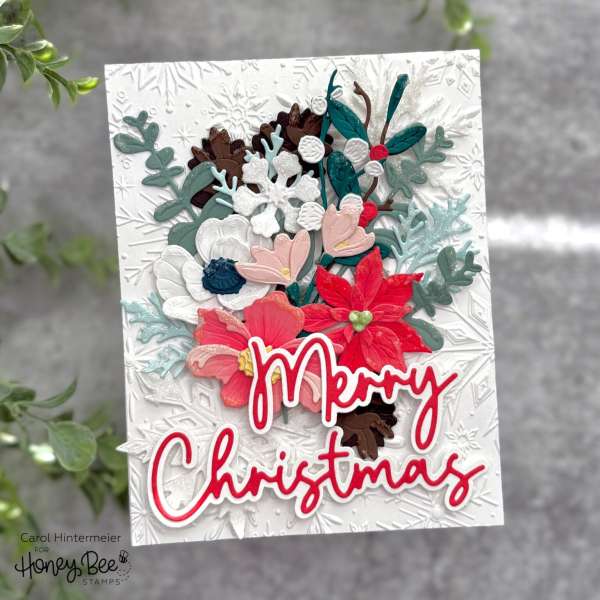 12+ Floral and Botanical Handmade Christmas Card Ideas