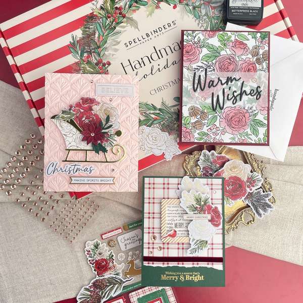 12+ Floral and Botanical Handmade Christmas Card Ideas