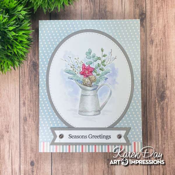 12+ Floral and Botanical Handmade Christmas Card Ideas