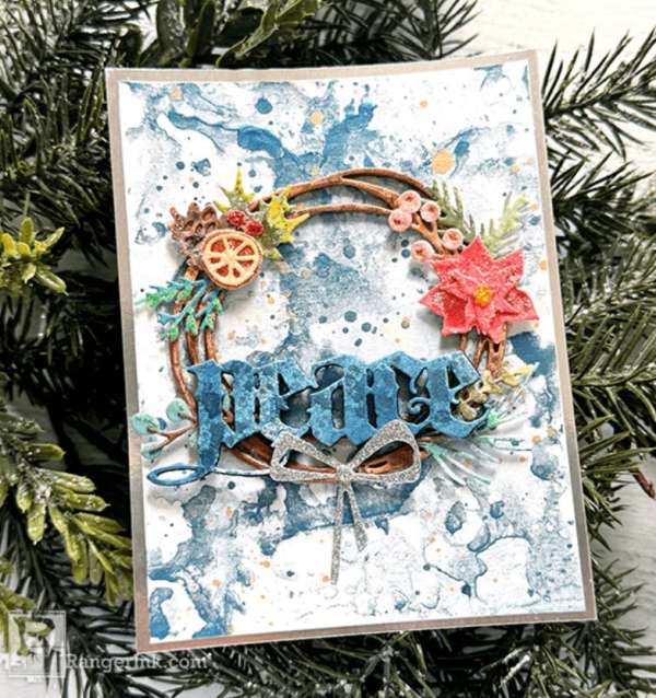 12+ Floral and Botanical Handmade Christmas Card Ideas