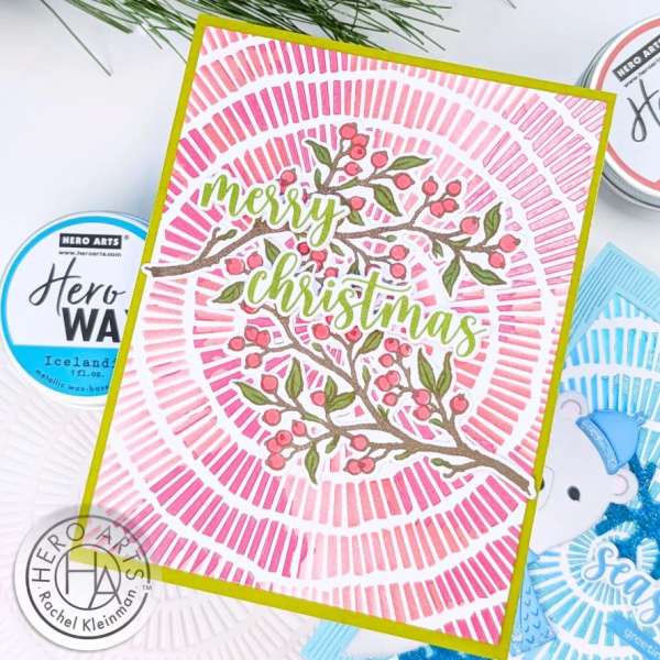 12+ Floral and Botanical Handmade Christmas Card Ideas