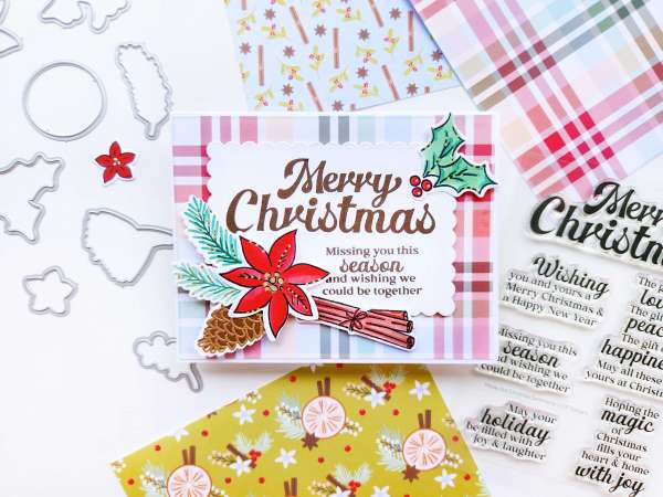 12+ Floral and Botanical Handmade Christmas Card Ideas