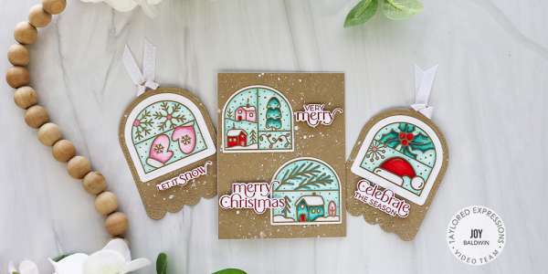 DIY Christmas Card with Matching Gift Tags Tutorial