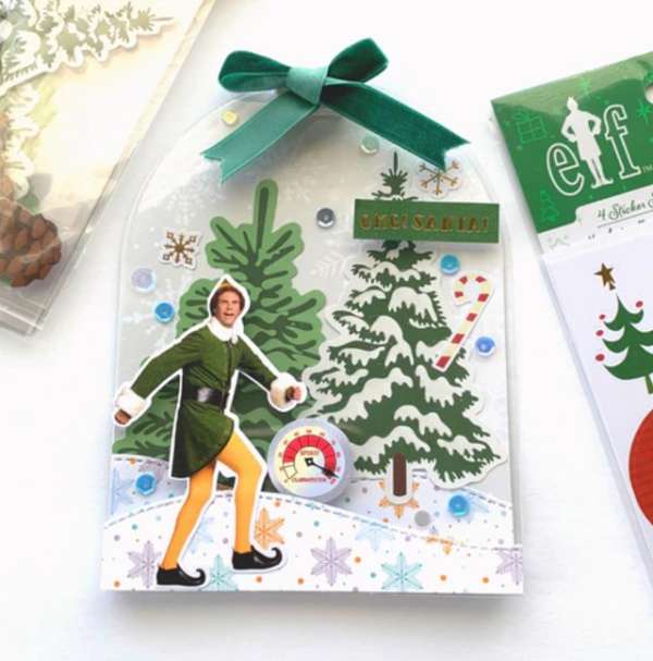 Make a Buddy the Elf Christmas Shaker Card