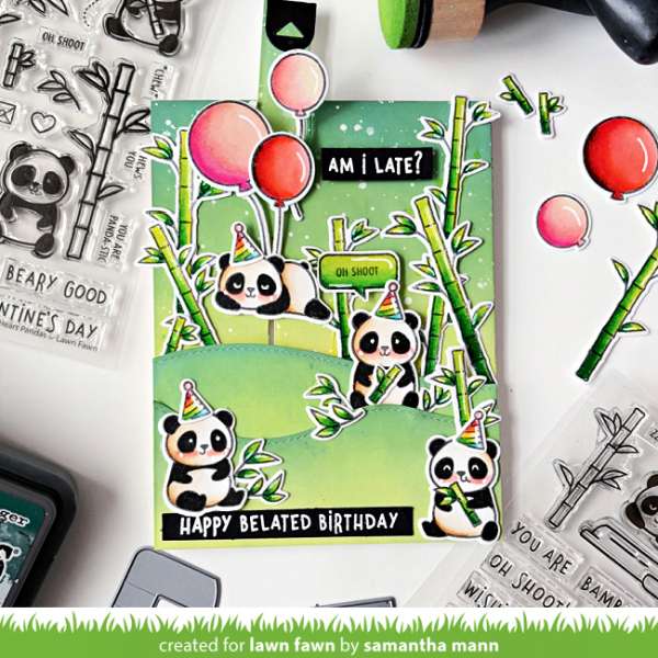 Panda Pull Tab Birthday Card Tutorial