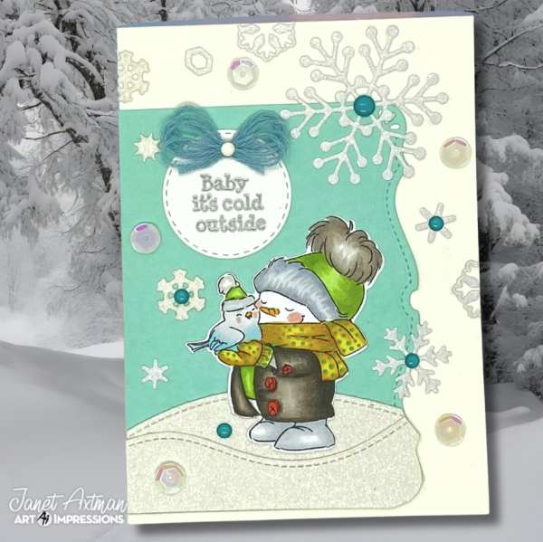 12 Snowman Card Ideas for Winter with Stamps and Dies