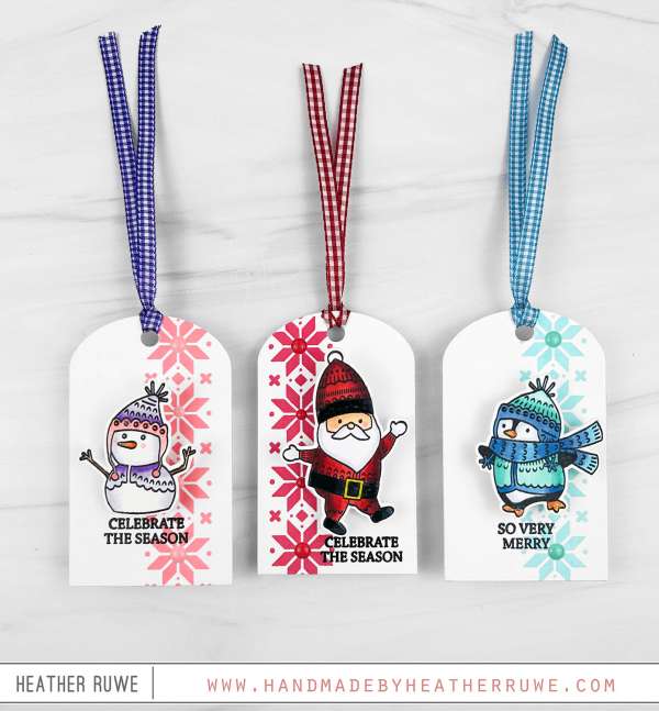 12+ Handmade Christmas Gift Tag Ideas with Stamps and Dies