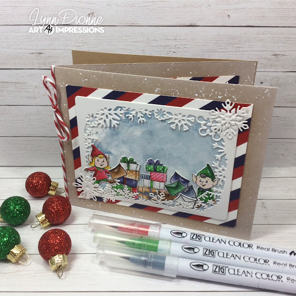 Santa Christmas Accordion Card Tutorial