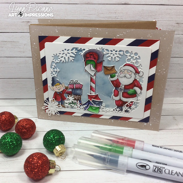 Santa Christmas Accordion Card Tutorial