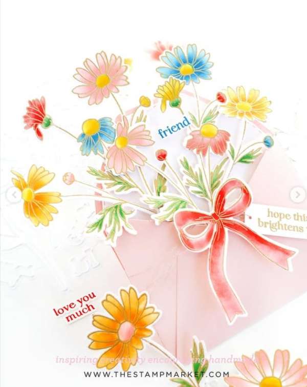 12 Handmade Floral Valentine's Day Card Ideas